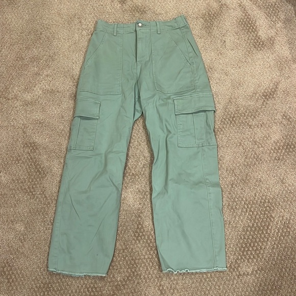 Hollister Pants - Hollister Green Ultra High Rise Cargo Pants